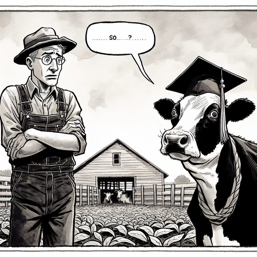 "Finally, a livestock expo that challenges the future of moo-dical education!"