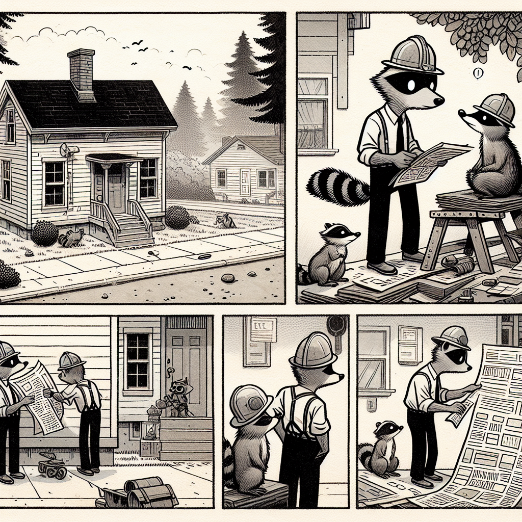 "With new housing laws, even raccoons are getting into the tiny living trend!"
